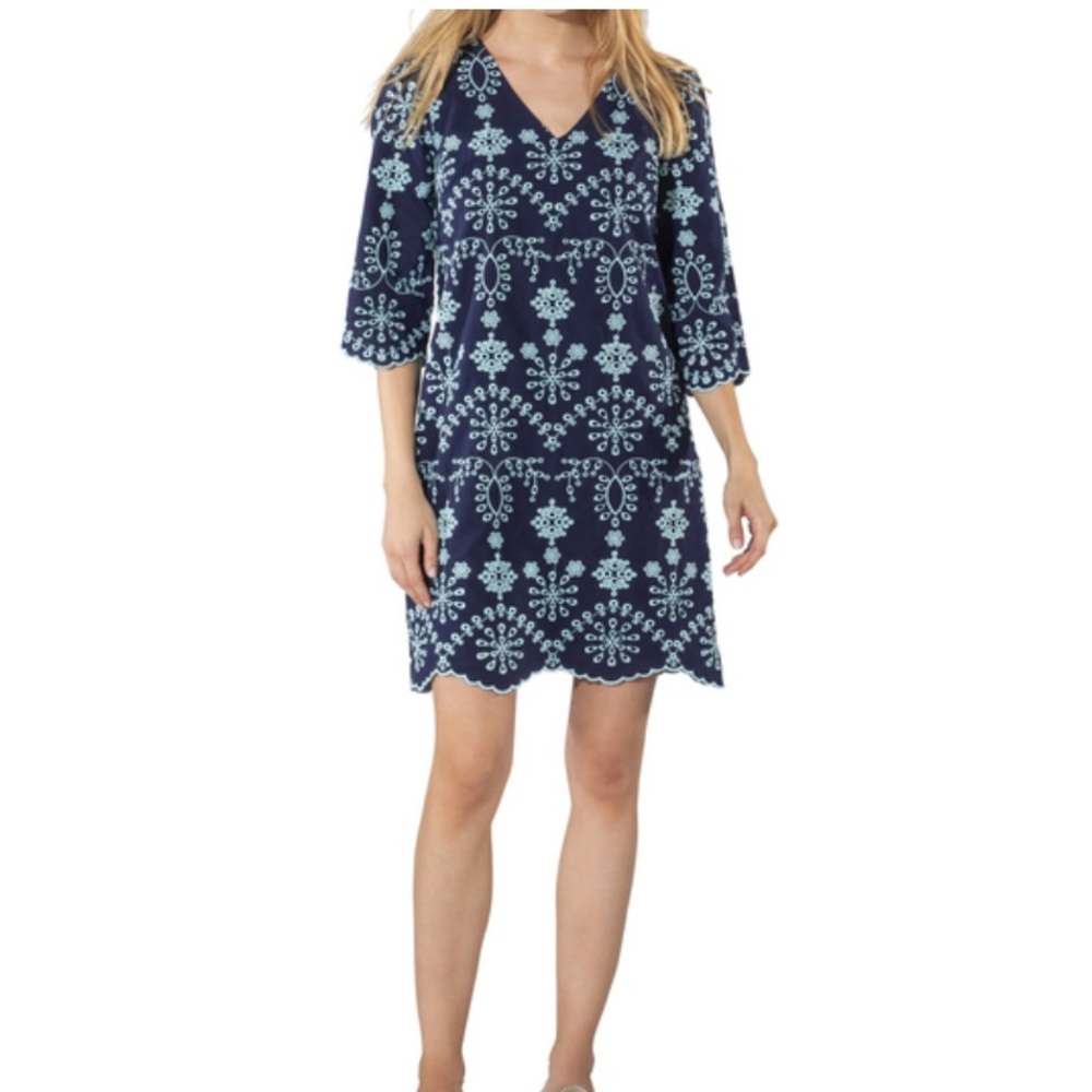 NWT Sail to Sable Embroidered Dress